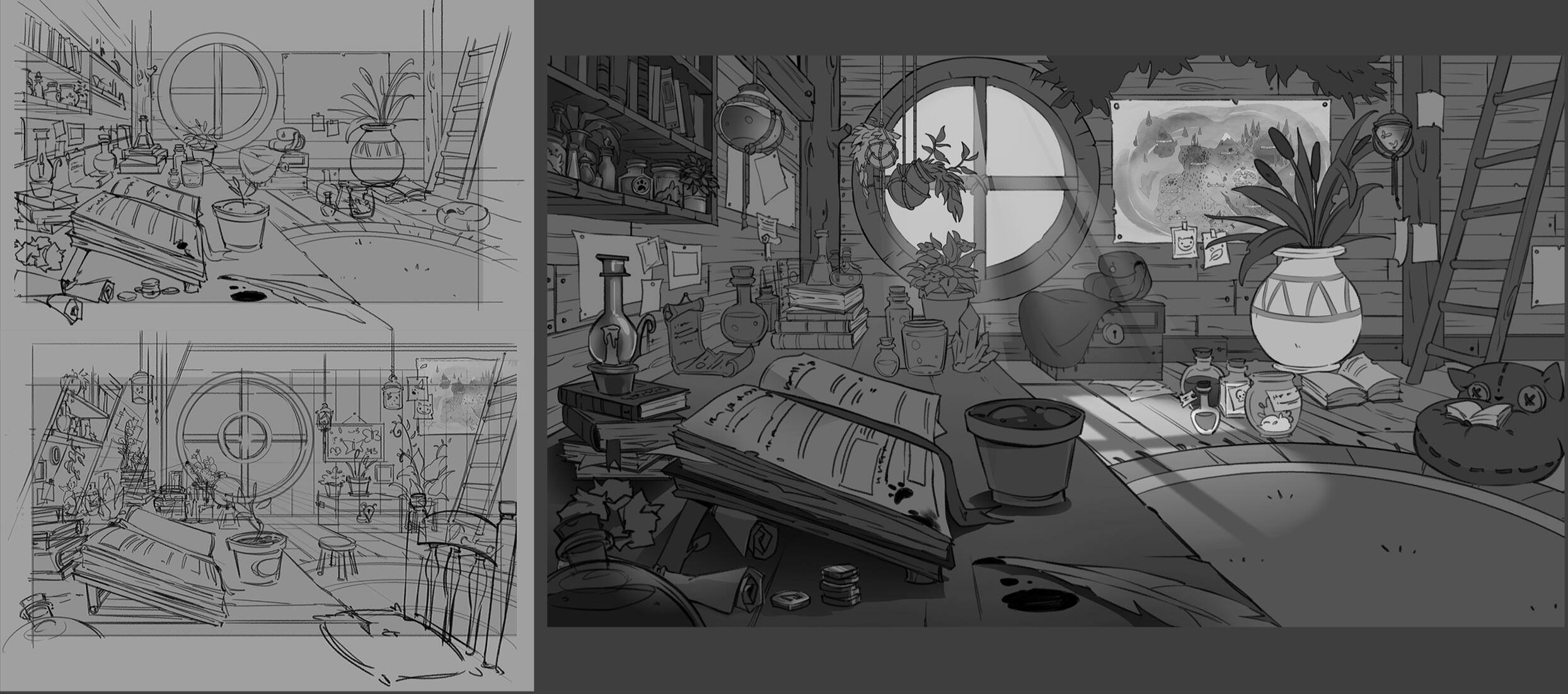 Rough and layout - Sil's Quest